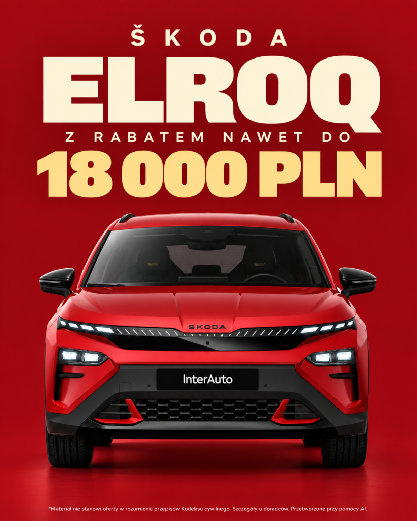 Czerwony Skoda Elroq — oferta InterAuto